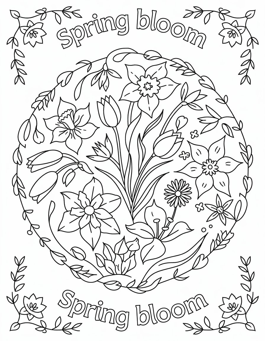 Spring Flower Mandala